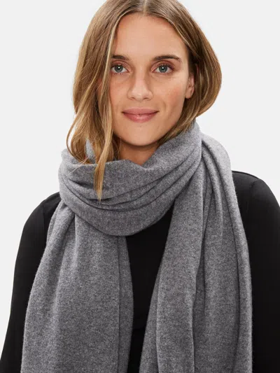 Eileen Fisher Italian Cashmere Wrap In Gray