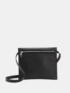 Eileen Fisher Italian Leather 3-in-1 Convertible Crossbody In Black