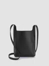 Eileen Fisher Italian Leather Crossbody Bag In Black