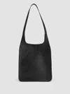 Eileen Fisher Italian Leather Shoulder Bag In Black