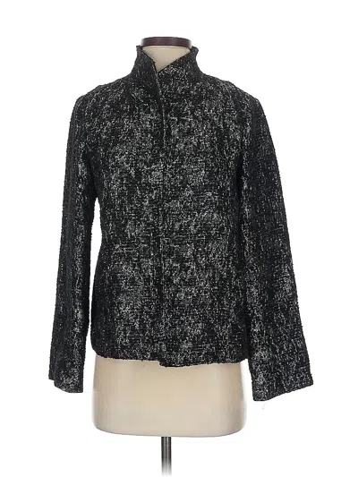 Pre-owned Eileen Fisher Jacket In Black