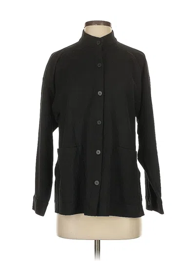 Pre-owned Eileen Fisher Jacket In Black