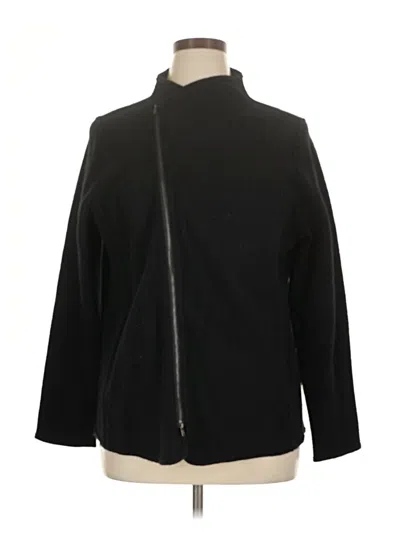 Pre-owned Eileen Fisher Jacket In Black