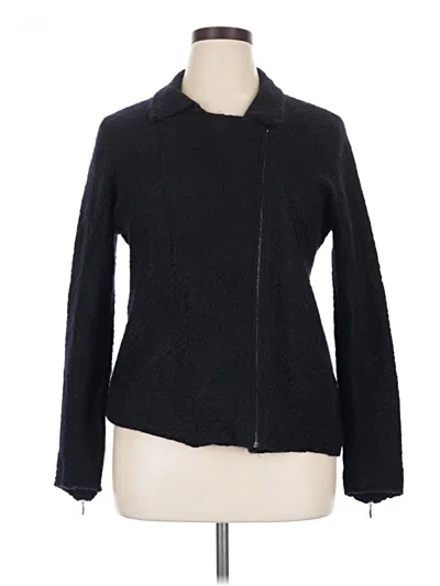 Pre-owned Eileen Fisher Jacket In Black