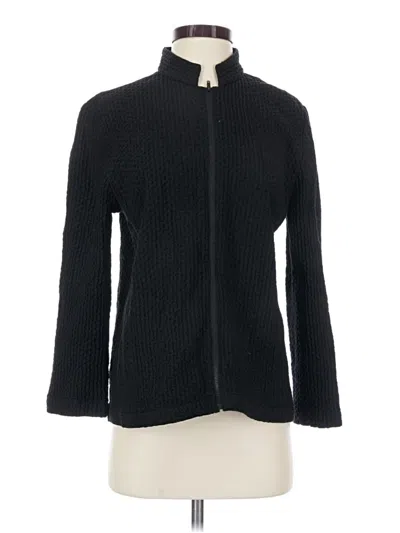 Pre-owned Eileen Fisher Jacket In Black