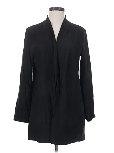 Pre-owned Eileen Fisher Jacket In Black