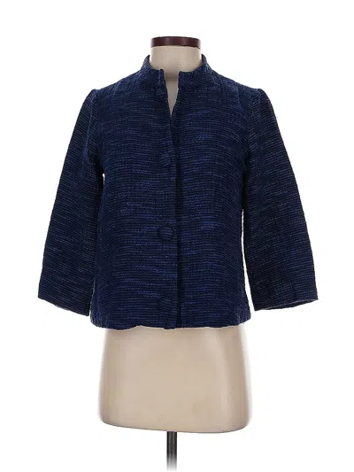 Pre-owned Eileen Fisher Jacket In Blue