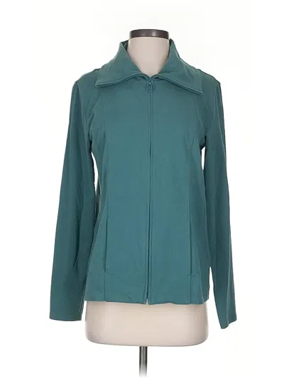Pre-owned Eileen Fisher Jacket In Blue