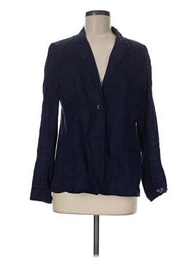 Pre-owned Eileen Fisher Jacket In Blue
