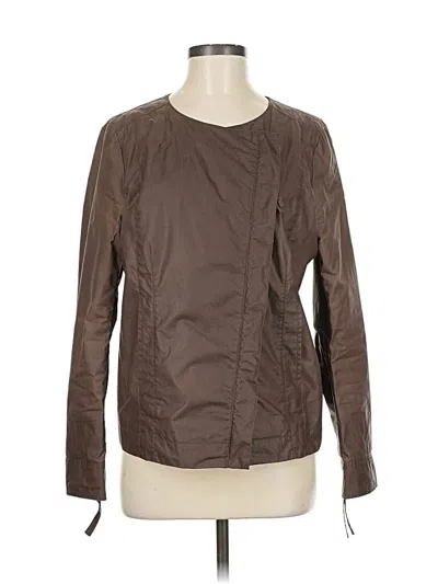 Pre-owned Eileen Fisher Jacket In Brown