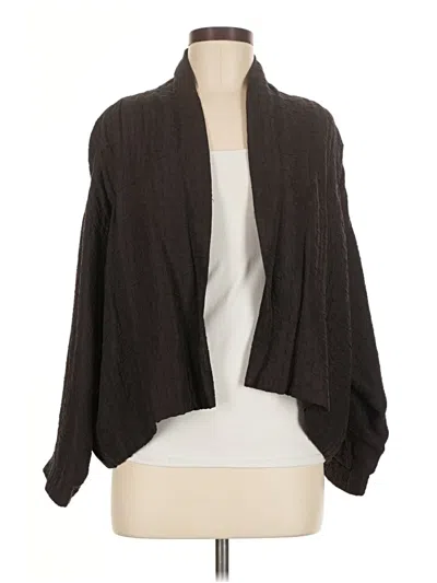 Pre-owned Eileen Fisher Jacket In Brown