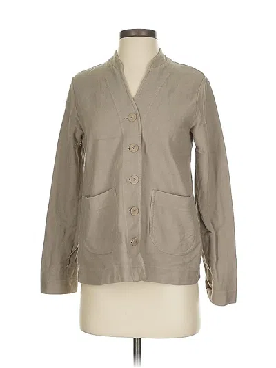 Pre-owned Eileen Fisher Jacket In Gray