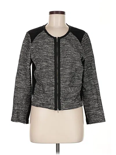 Pre-owned Eileen Fisher Jacket In Gray