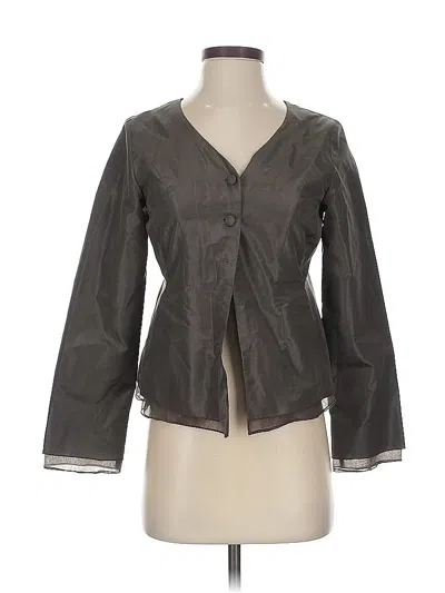 Pre-owned Eileen Fisher Jacket In Gray