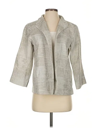 Pre-owned Eileen Fisher Jacket In Gray