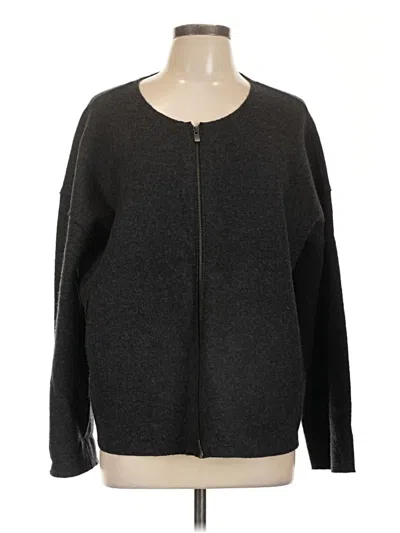 Pre-owned Eileen Fisher Jacket In Gray
