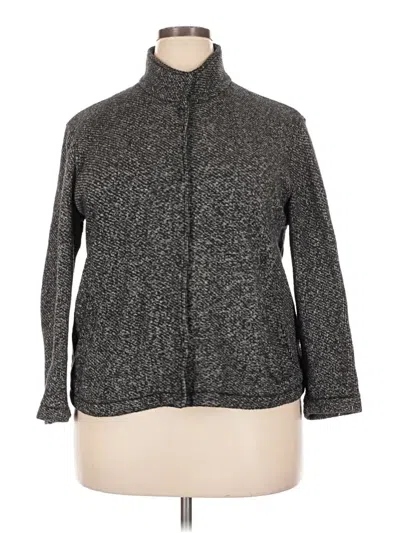 Pre-owned Eileen Fisher Jacket In Gray