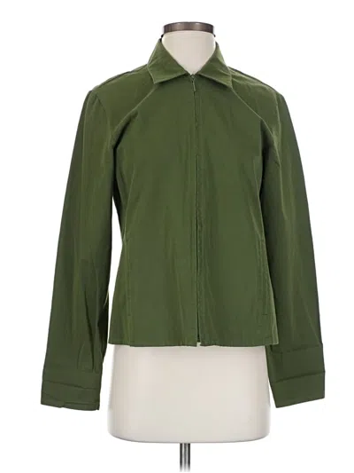 Pre-owned Eileen Fisher Jacket In Green
