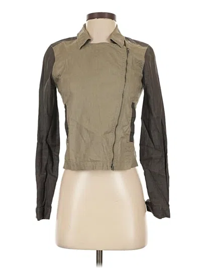 Pre-owned Eileen Fisher Jacket In Green