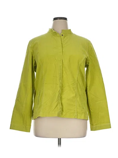Pre-owned Eileen Fisher Jacket In Green