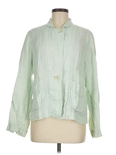 Pre-owned Eileen Fisher Jacket In Green