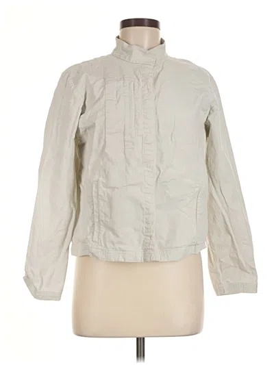 Pre-owned Eileen Fisher Jacket In Ivory
