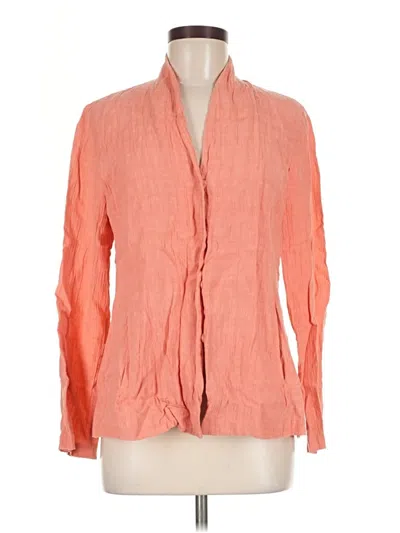 Pre-owned Eileen Fisher Jacket In Orange