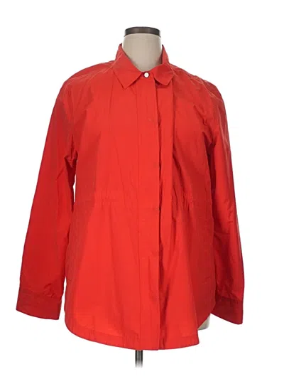 Pre-owned Eileen Fisher Jacket In Red