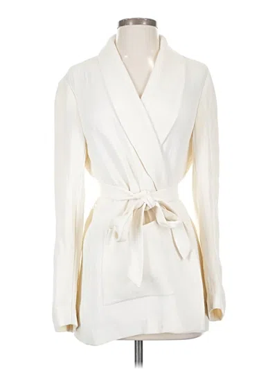 Pre-owned Eileen Fisher Jacket In White