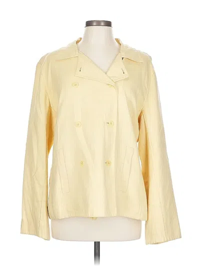 Pre-owned Eileen Fisher Jacket In Yellow