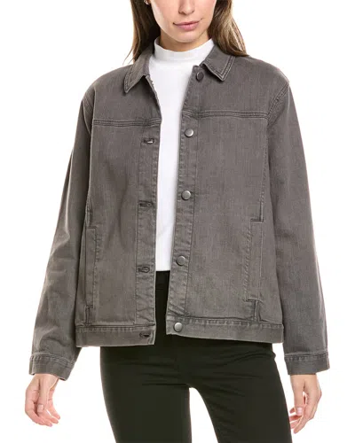 Eileen Fisher Jean Jacket In Grey