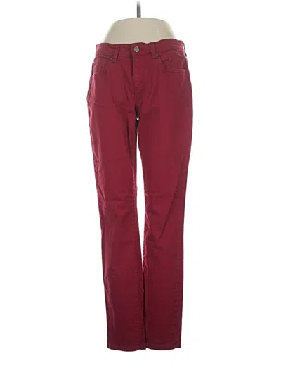 Pre-owned Eileen Fisher Jeans In Burgundy
