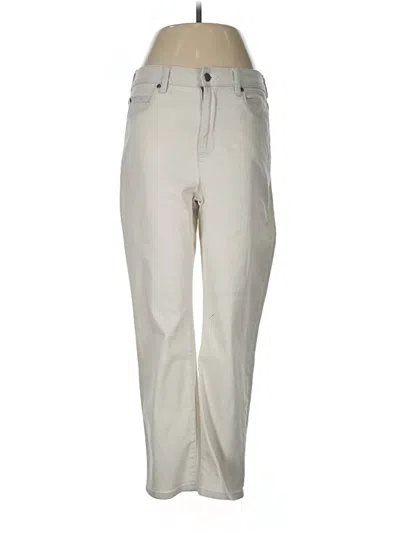 Pre-owned Eileen Fisher Jeans In Ivory