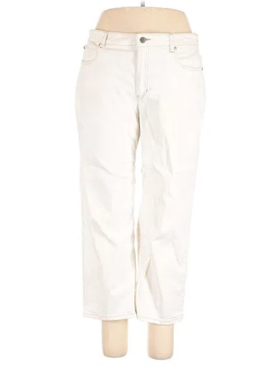 Pre-owned Eileen Fisher Jeans In Ivory