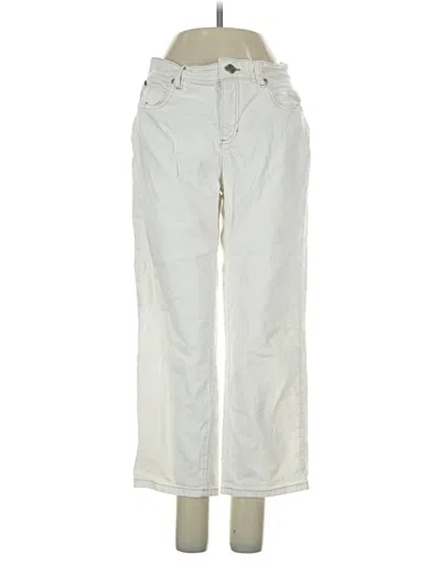 Pre-owned Eileen Fisher Jeans In Ivory