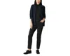 Eileen Fisher Jeans Women Black High Rise Slim Fit Ankle Straight Leg Erk1083 In Black