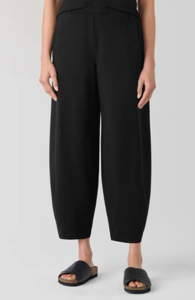 Eileen Fisher Jersey Ankle Lantern Pants In Black