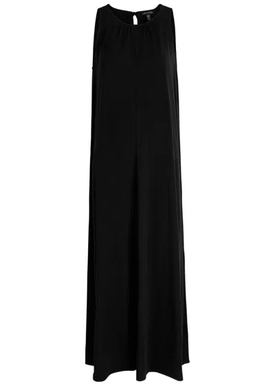 Eileen Fisher Jersey Maxi Dress In Black