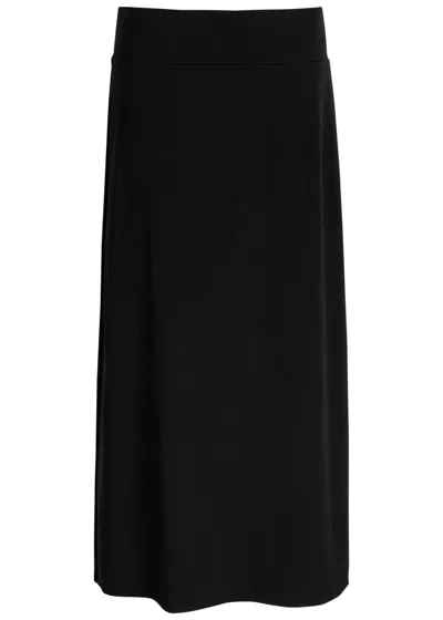 Eileen Fisher Jersey Maxi Skirt In Black