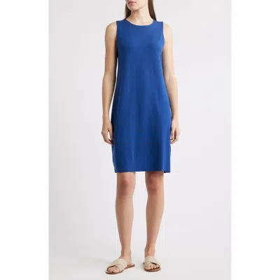 EILEEN FISHER EILEEN FISHER JERSEY SHIFT MIDI DRESS