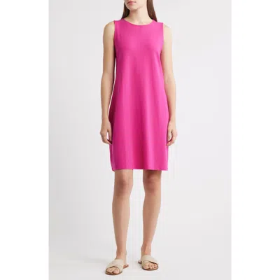 EILEEN FISHER EILEEN FISHER JERSEY SHIFT MIDI DRESS