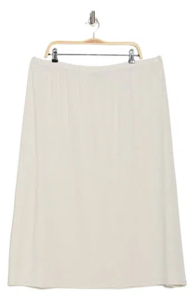 Eileen Fisher Jersey Side Slit Skirt In Maple Oat