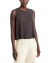 Eileen Fisher Jersey Sleeveless Top In Gray