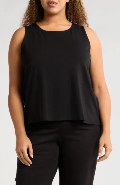 Eileen Fisher Jersey Tank In Black