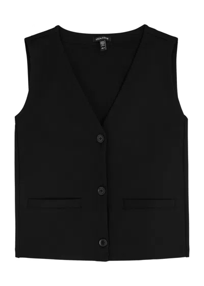 Eileen Fisher Jersey Waistcoat In Black