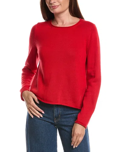 Eileen Fisher Jewel Neck Sweater In Multi