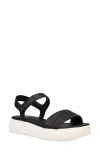 Eileen Fisher Jolie Ankle Strap Platform Sandal In Black