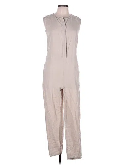 Pre-owned Eileen Fisher Jumpsuit In Tan