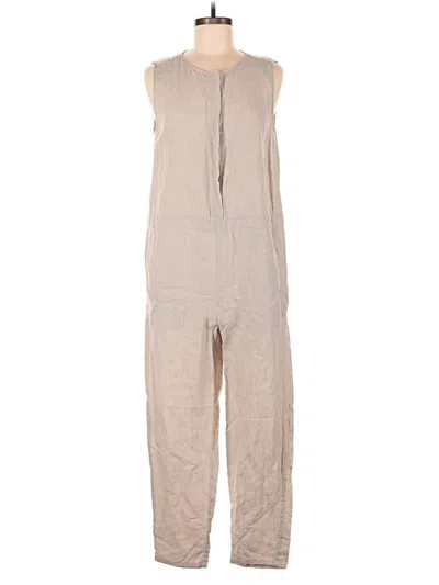 Pre-owned Eileen Fisher Jumpsuit In Tan