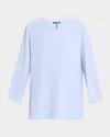 Eileen Fisher Bracelet Sleeve Silk Tunic